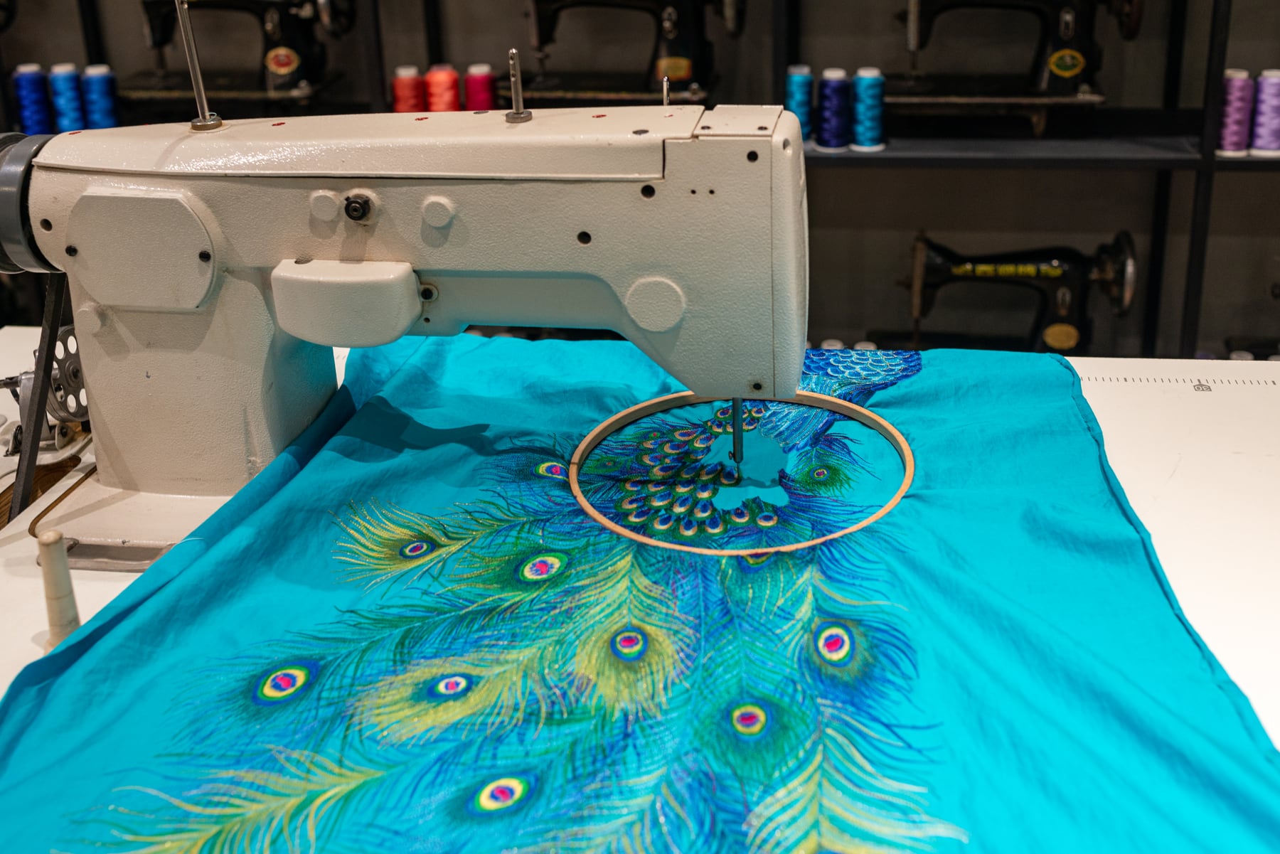Hand push embroidery workshop